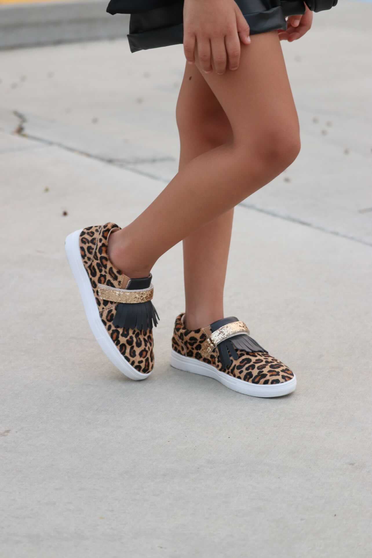 Kai Fringe Sneaker-Leopard