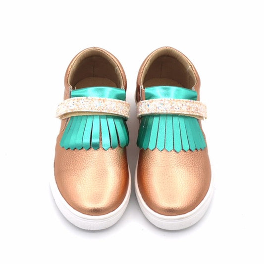 Kai Fringe Sneaker | Bronze