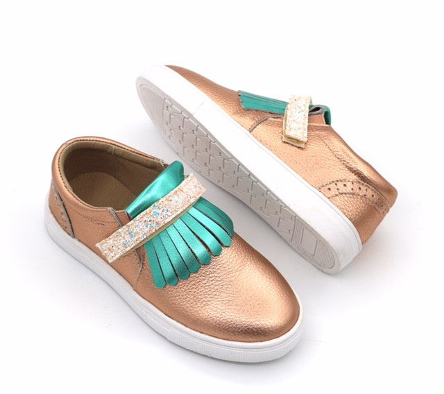 Kai Fringe Sneaker | Bronze